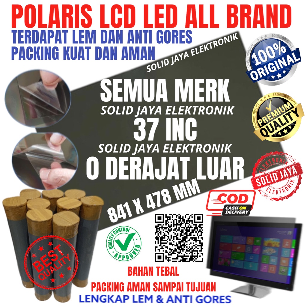 POLARIS POLARIS POLARIS 37 INC 0 DEGREE IN TV LCD LED POLARIZEDED นอกหน้าจอ 0 องศาการ์ดโพลาไรซ์โพลาไ