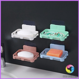 ที่วางฟองน้ำล้างจาน ที่วางสบู่พลาสติก ไม่ต้องเจาะผนัง Wall-mounted soap dish