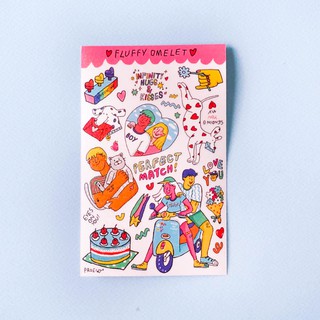 FLUFFY OMELET- STICKER VDAY2020 HOLOGRAM