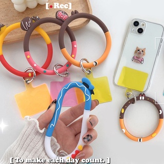 เคสโทรศัพท์มือถือ ซิลิโคน พร้อมสายคล้อง ลายการ์ตูน ขนาดใหญ่ สําหรับห้อยพวงกุญแจ