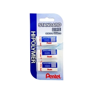 Pentel (เพนเทล) ยางลบ Hi-polymer / Soft Lightแพ็ค 3 ชิ้น ยางลบดินสอ ของแท้ สมใจเครื่องเขียน Somjai