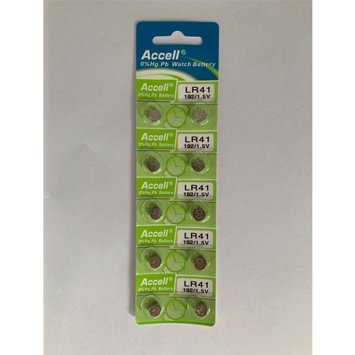 ถ่านกระดุม ACCELL LR41LR44LR1130 ของแท้ จำหน่ายยก 1แผง มี 10ก้อน ...