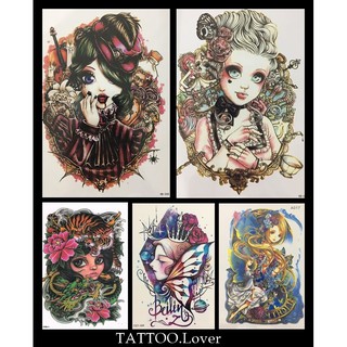 👍แทททูลายตุ๊กตา/บลายธ์✨สวยเหมือนสักจริง✨Tattoo Sticker สติ๊กเกอร์รอยสักชั่วคราวกันน้ำได้ ⭐️เก็บเงินปลายทางได้ค่ะ