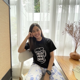 Snow&amp;Sun เสื้อยืดลาย Need more beer มี 3 สีให้เลือก เสื้อยืดผู้หญิง เสื้อยืดผู้ชายใส่สบาย