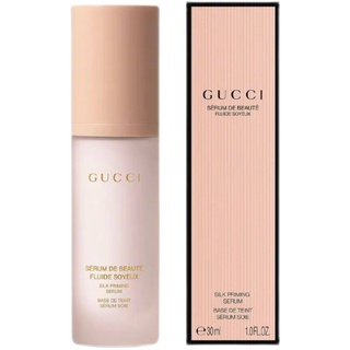 Gucci ไพรเมอร์ เอสเซ้น เพิ่มความชุ่มชื้น 30 มล.             GUCCI silk moisturizing essence makeup primer 30ml moisturizing and rejuvenating balance water oil