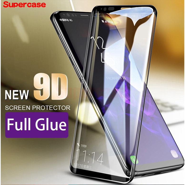 Full Glue Samsung Galaxy S10e C9 C7 C5 Pro J3 A9 Pro 2016 S7 S6 9D Tempered Glass Screen Protector Protection Film