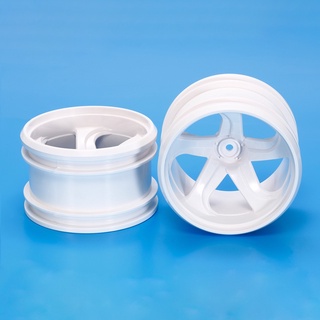 TAMIYA 54676 GF-01 WHITE 5-SPOKE WHEELS