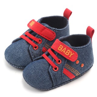 ۩❍Baby รองเท้าเด็กวัยหัดเดิน รองเท้าผ้าใบเด็ก  (สีกรม) รุ่น F152เสื้อผ้าเด็กสวยๆรองเท้าเด็ก🎗🎈