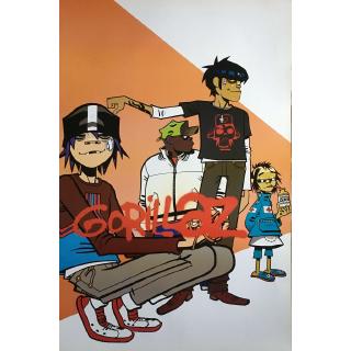 Gorillaz (l),โปสเตอร์วงดนตรีต่างประเทศ AM/EU