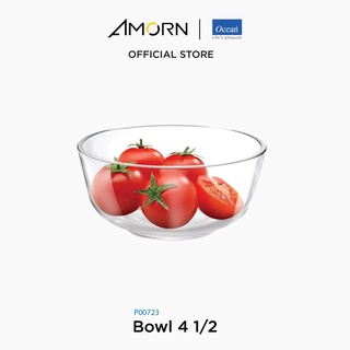 AMORN - (Ocean) P00723 Bowl [1กล่อง(6ใบ)] - ชามแอสชูแร็น ชามดินเนอร์เเวร์ ชามโอเชี่ยนกลาส 4.5 นิ้ว Assurance 4.5"