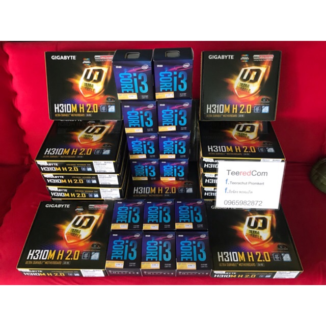 I3 9100f+MB gigabyte h310m h2.0 ชุดเจ้น9 ใหม่มือ1