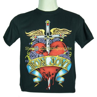 Bon Jovi เสื้อวง บอน โจวี เสื้อวินเทจ เสื้อยืดไซส์ยุโรป SPX1140