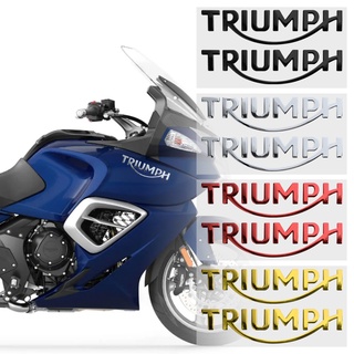 3D Triumph รถจักรยานยนต์ สติ๊กเกอร์ กาวอ่อน สติ๊กเกอร์ตราสัญลักษณ์ Motocross ดัดแปลง สติ๊กเกอร์ตกแต่ง