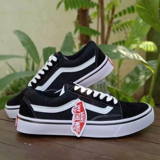 รองเท้าผ้าใบ Vans Old Scholl สีดํา สีขาว สําหรับผู้ชาย ไซซ์ 36-40