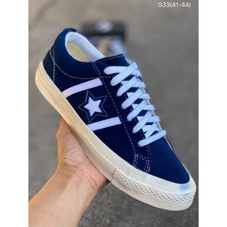 Converse One Star รองเท้าผ้าใบคอนเวิร์ส หนังกลับ รองเท้าผ้าใบแฟชั่น Unisex Size:37eu-45eu