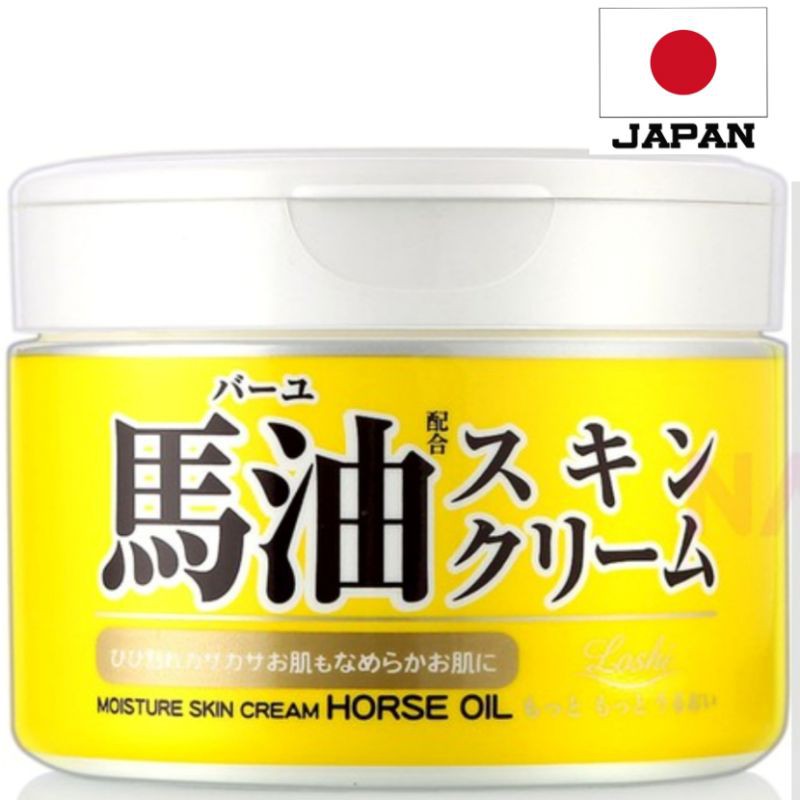 ครีมม้าโลชิฮอกไกโดHokkaido Japan Loshi Horse Oil Moisture Skin Cream ...