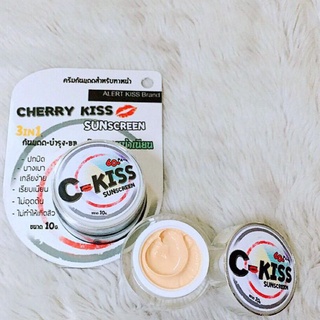 C-Kiss Sunscreen 3in1 SPF 60PA+++ (10g.) ครีมกันแดดหน้าเนียน ซี-คิส