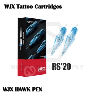 WJX HAWK PEN อุปกรณ์ใส่เครื่องฮอคเพนสำหรับลงสีหน้าโค้ง RM บรรจุ 20 ชิ้น ใช้ได้กับเครื่องเพนทุกรุ่น