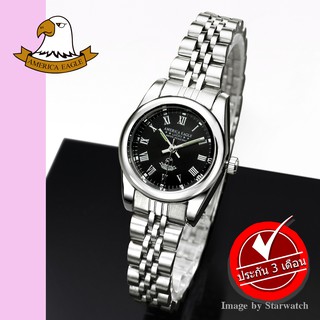 GRAND EAGLE นาฬิกาข้อมือผู้หญิง สายสแตนเลส รุ่น AE015L – SILVER/BLACK