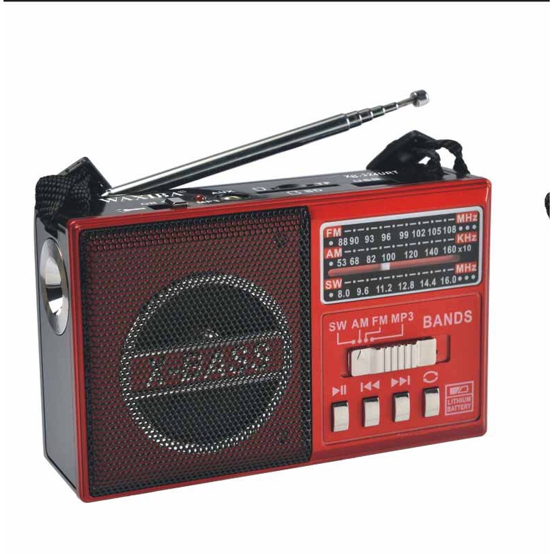 วิทยุขนาดเล็กPAE PL001-2U วิทยุคลาสสิค วิทยุขนาดพกพา วิทยุ MP3/USB/SD Card/Micro SD