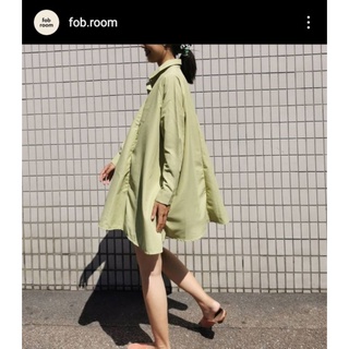 fob room cozy dress สีเขียว freesize