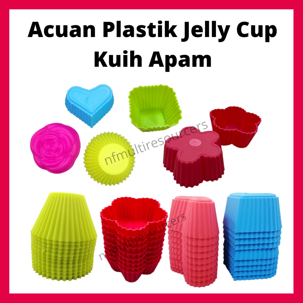 Acuan Kuih Apam Rose Acuan Jelly Acuan Agar Agar Jelly Mould Love Acuan Kuih แม่พิมพ์มัฟฟิน