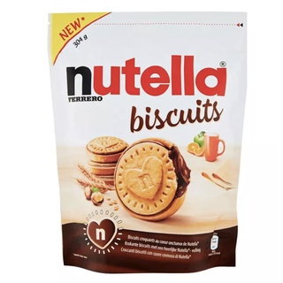 Nutella Biscuits Chocolate Crunchy Cookies นูเทลล่า คุ๊กกี้ บิสกิต ช็อคโกแลต เฮเซลนัท 304g.