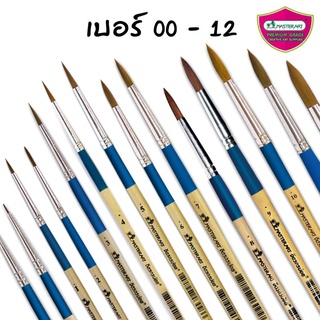 เบอร์ 00 - 12 พู่กันกลม มาสเตอร์อาร์ต จิตรกรน้อย Watercolour Brush