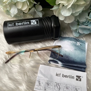 กรอบแว่น ic berlin ทรงเหลี่ยมแบบครึ่งกรอบ