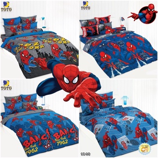 [GUR4KD ลด 65] ครบเช็ต ผ้าปู+ผ้าห่มนวมหนา โตโต้แท้ 3.5/ 5/ 6 ฟุต ผ้าปูที่นอน SpiderMan SD TOTO ไอ้แมงมุม สไปเดอร์แมน