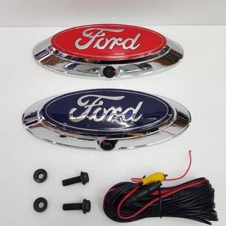 กล้องมองหลังตรงรุ่นรถFord Ranger  พร้อมฝาLOGO พร้อมชุดสายไฟและสายภาพ