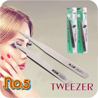 No.5 แหนบจับชิ้นงาน หนีบชิ้นงานขนาดเล็กๆ Tweezer Stainless