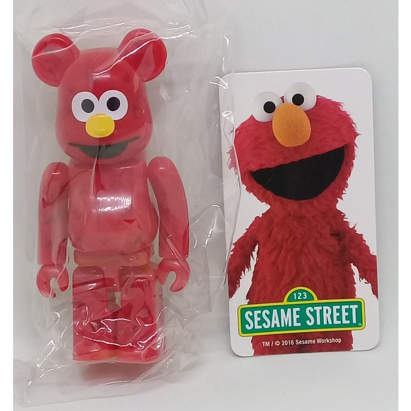 ฟิกเกอร์ bearbrick 100% Elmo Sesame Street (มีการ์ด) ของญี่ปุ่นแท้ พร้อมส่ง