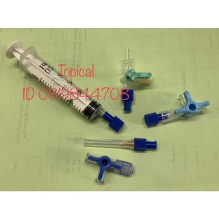 ไซริงค์ ฝาปิดไซริงค์ Syringe จำนวน 100อัน 3-waystopcock เข็ม ปลายสาย Hickman Catheters ฝาปิด Male Cap,End Cap