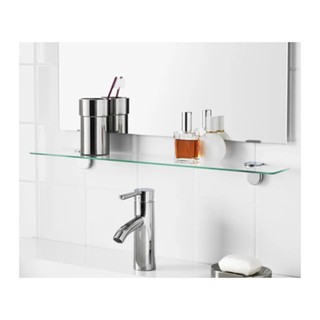 KALK ชั้นวางของในห้องน้ำ Glass shelf 62*11 cm (กระจก)