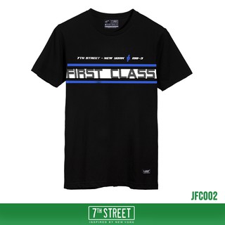 7th Street เสื้อยืด รุ่น JFC002  First Class-ดำ ของแท้ 100%