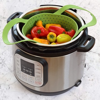 ตระกร้าซิลิโคนนึ่งอบ Avokado Silicone Steamer Basket for Instant Pot 3 Qt or 6 Qt ของแท้ USA Imported - Rust &amp; Dent Free