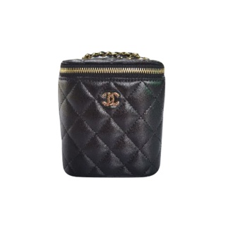 BrandNew Chanel Mini Vanity with Classic Chain in black Lambskin GHW