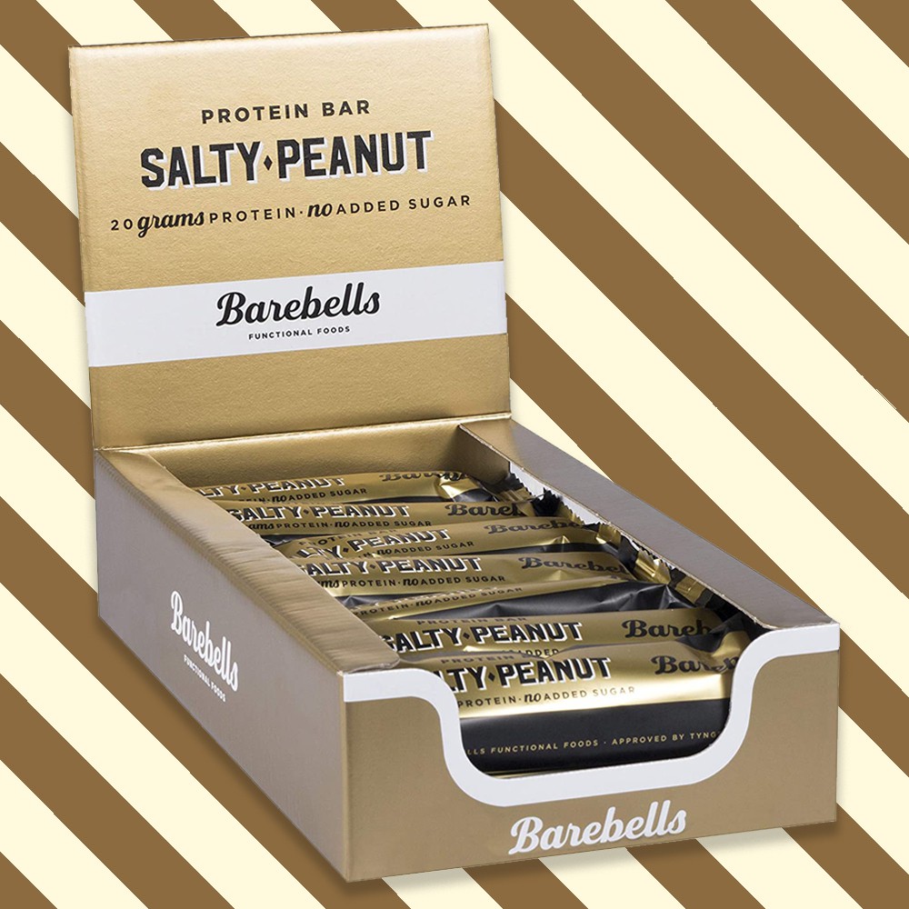 ส่งฟรี ร้านไทย Barebells โปรตีนบาร์ ซอลตี้พีนัท Protein Bar Salty Peanut (12x55g)  มีเก็บปลายทาง