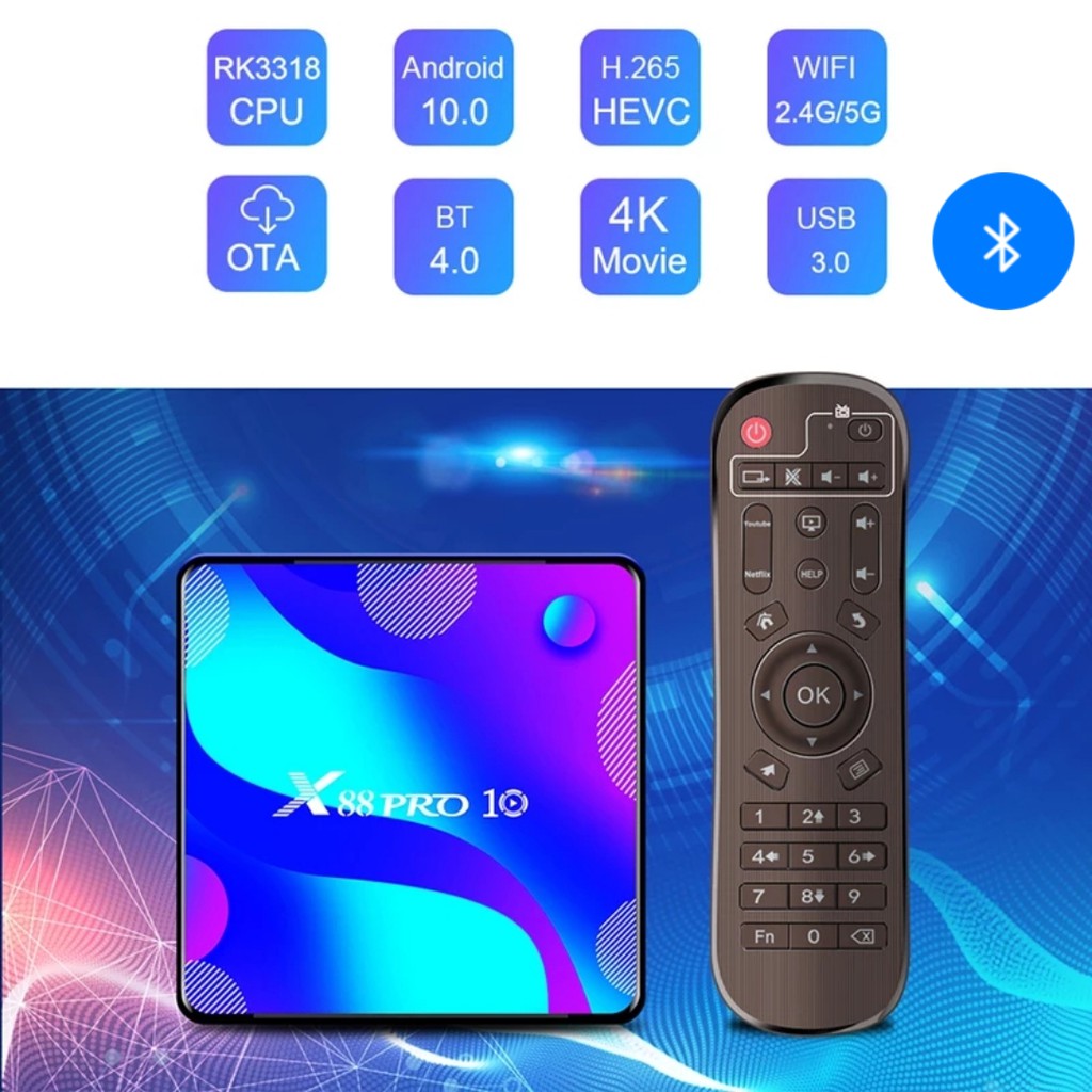 X88 Pro 10 TV Box Review Android 4K TV Box jungletecs