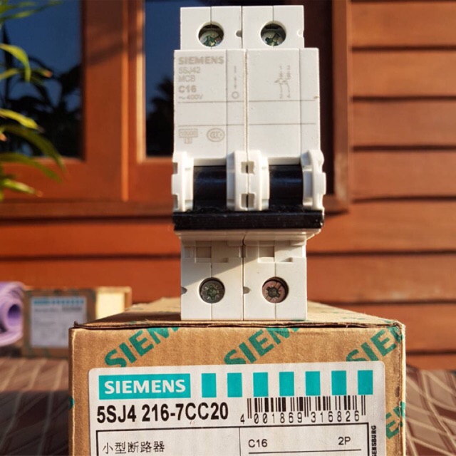 เซอร์กิตเบรกเกอร์ เมน 2 ขั้ว 16A ยี่ห้อ SIEMENS
