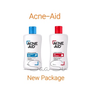 แพ็คเกจใหม่ ขนาดพกพา ACNE AID แอคเน่-เอด เจนเทิ่ล/ลิควิด คลีนเซอร์ 50 มล. เจลล้างหน้า