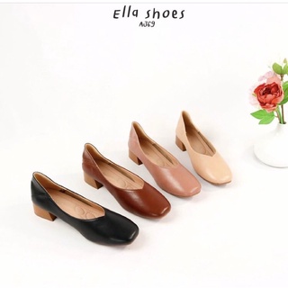 รุ่นเลขาคิม ก็มาน้าา Ella Shoes 🥿 รองเท้าคัทชู ส้นหนาความสูง 1 นิ้ว นุ่ม ใส่สบายเป็นรองเท้าสุขภาพไปในตัว