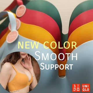 เสื้อในไร้โครงไร้ขอบ งานยูนิโคล่ ตัดเย็บดี เกรดงานห้าง ไร้โครง Bra Smooth Support