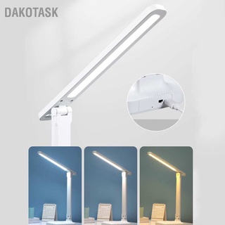 Dakotask โคมไฟตั้งโต๊ะ Led แบบพับได้ ชาร์จ Usb ป้องกันดวงตา ควบคุมแบบสัมผัส สําหรับห้องนอน สํานักงาน เรียน