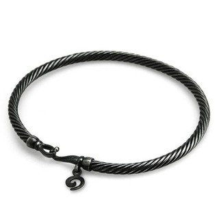 OHM Beads กำไลข้อมือ รุ่น Dirty Twist Bangle - Silver 925 Charm เครื่องประดับ บีด เงิน เแก้ว จี้ สร้อย