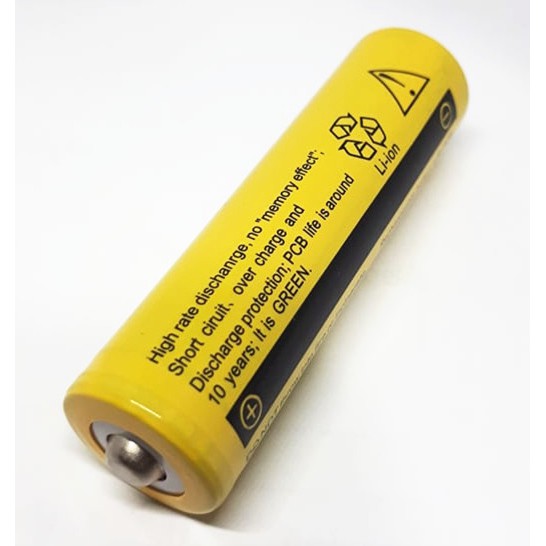 ถ่านชาร์จ UltraFire 18650 9800mAh 3.7v 1ก้อน (สีเหลือง/ฟ้า ตามล๊อตการผลิต)มีตัวเลือก จำนวนซื้อ