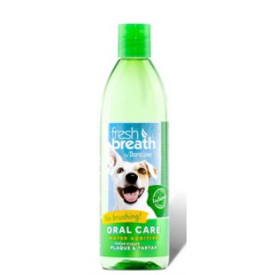 Tropiclean Fresh Breath Oral Care Water Additive ผลิตภัณฑ์ผสมน้ำลดกลิ่นปาก ที่บ้วนปาก น้ำยาบ้วนปาก  สุนัขและแมว