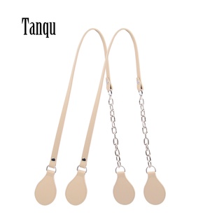 Tanqu มาใหม่ยาวขอบภาพวาดจับหนัง Faux แบน PU เข็มขัดและหยด Thicken เงาสำหรับ OBag สำหรับ EVA O bag