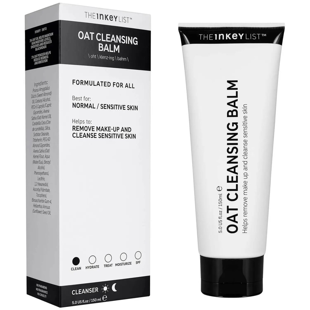 พร้อมส่ง ของแท้ The INKEY List Oat Cleansing Balm (50ml/150ml)/Glycerin Gentle Purifying Cleanser (180ml)